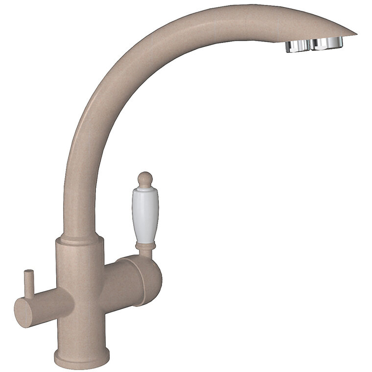Смеситель Флорентина для кухни Шале FL песочный под фильтр (333.25H.2113.107)