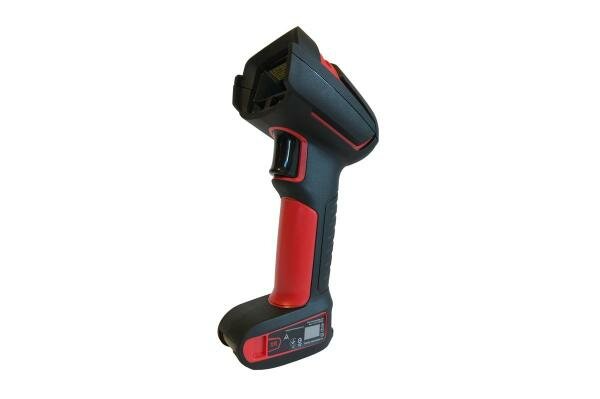 USB Kit: Tethered. Ultra rugged/industrial. 1D, PDF417, 2D, SR focus, with vibration. Red scanner (1990iSR-3), USB Type A 3m straight cable (CBL-500-3