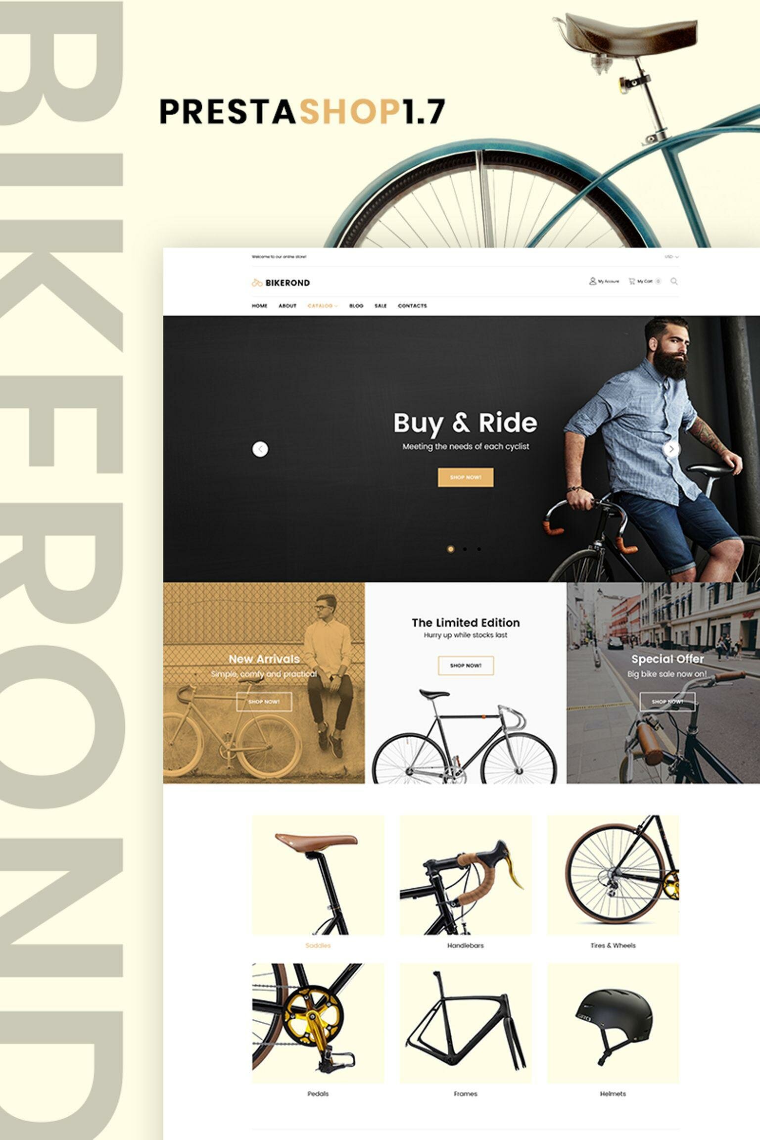 BikeRond - Bike Shop Тема PrestaShop