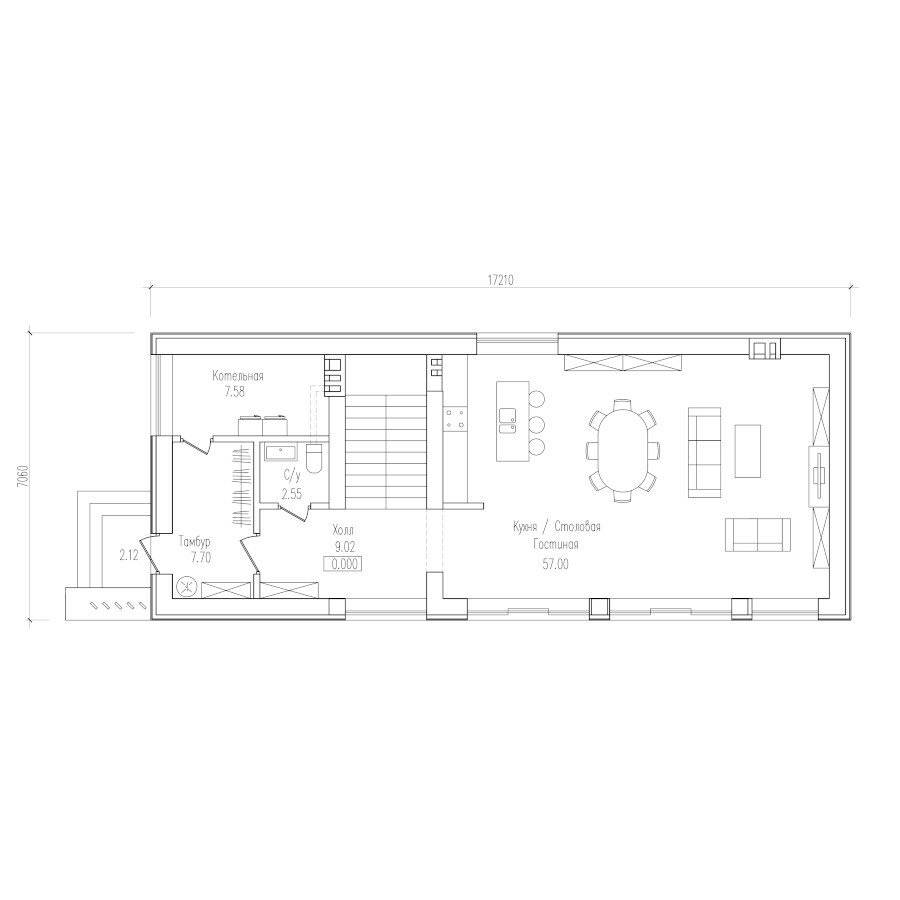 63-43-Catalog-Plans - Проект двухэтажного дома из газобетона - фотография № 2