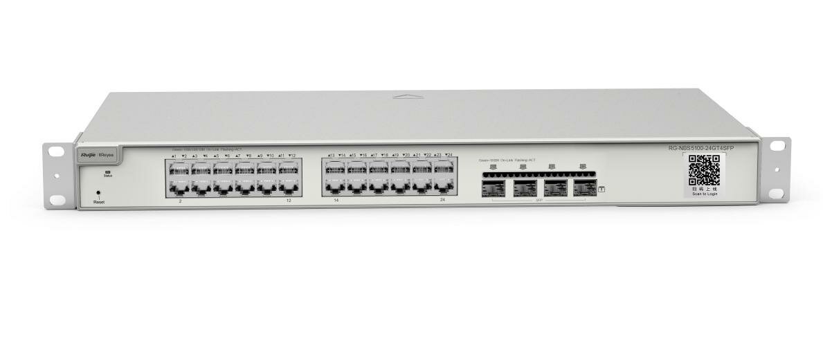 Reyee 24-Port Gigabit L2+ Managed Switch, 24 Gigabit RJ45 Ports, 4 SFP Ports,19-inch Rack-mountable Steel Case, Static Routing — фото 4