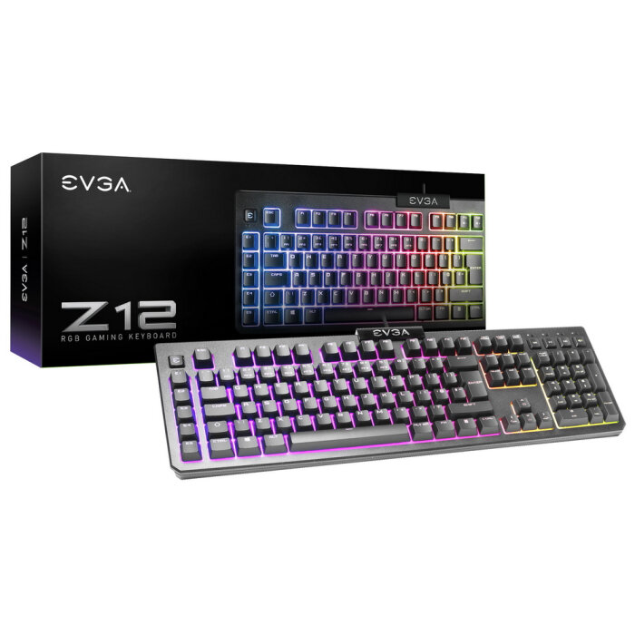 Клавиатура EVGA 834-W0-12RU-KR, Keyboard Z12,RGB Color,Membrane,RU