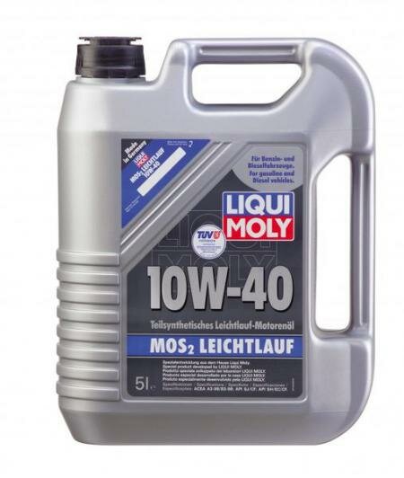 Полусинтетическое моторное масло MoS2 Leichtlauf 10W-40 SL/CF A3/B4 (5л) LIQUI MOLY 1931