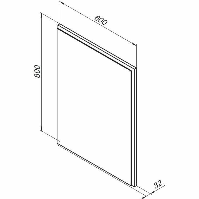 Зеркало Aquanet Nova Lite 60 дуб рошелье LED 00242621 - фотография № 2