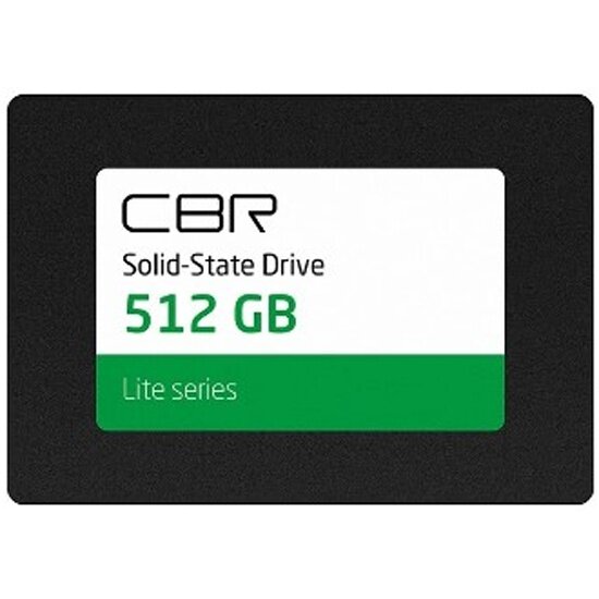 Накопитель CBR SSD 2.5" Lite 512GB SATA-III 3D NAND TLC (SSD-512GB-2.5-LT22)