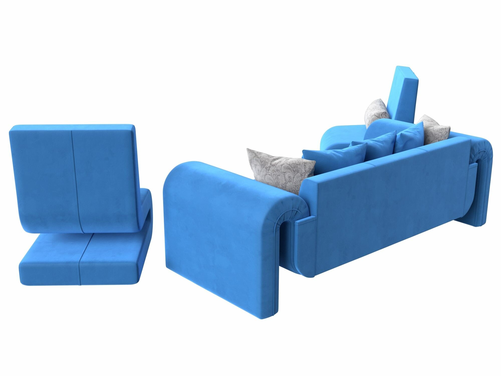 Набор Волна-1 (диван, 2 кресла) - фотография № 5