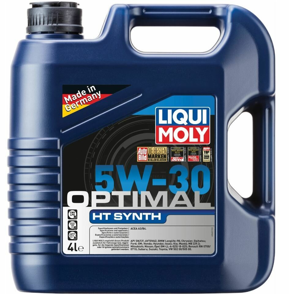 Liqui Moly НС-синт. мот.масло Optimal HT Synth 5W-30 A3/B4 4лМ 39001