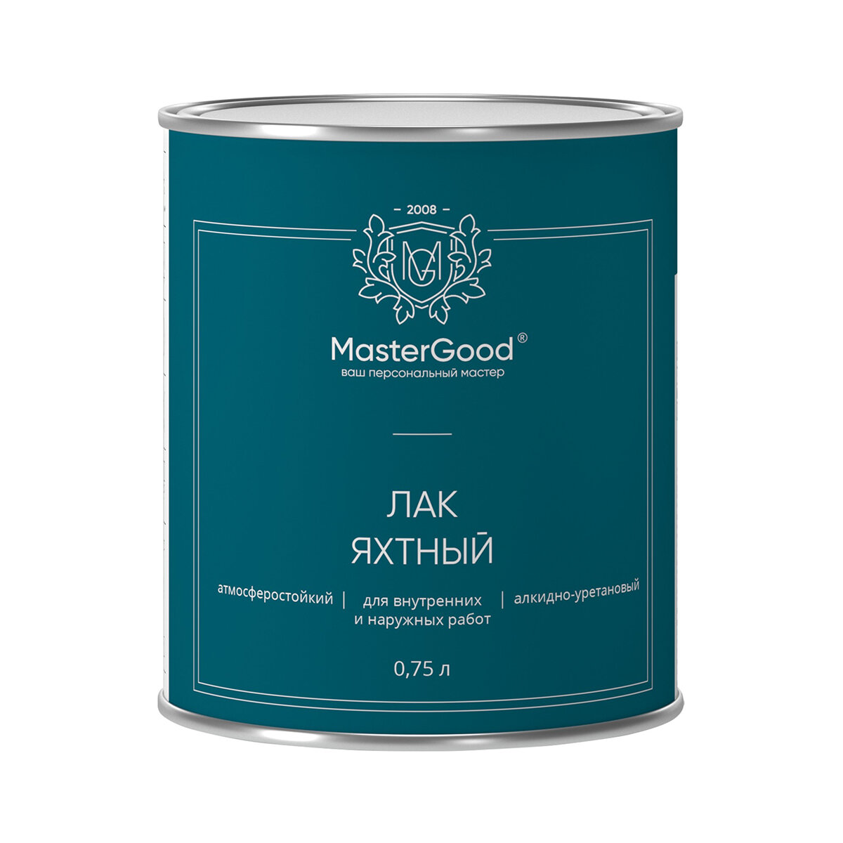 Лак яхтный MasterGood, алкидно-уретановый, полуматовый, 0,75 л