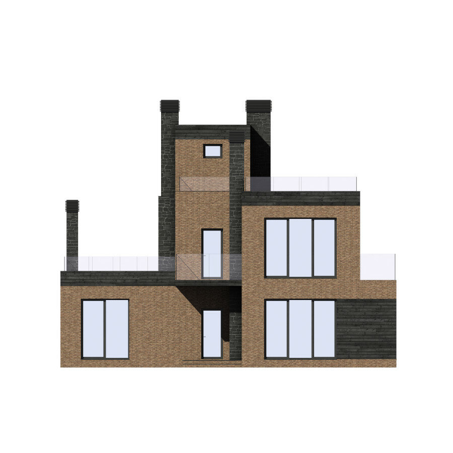 63-20-Catalog-Plans - Проект трёхэтажного кирпичного дома - фотография № 5