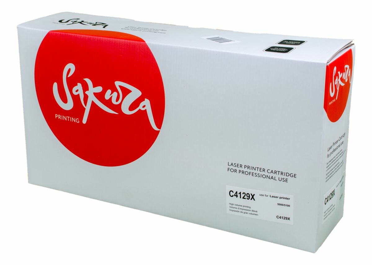 Картридж SAKURA C4129X для HP, черный, 10000 к. 5000/5100
