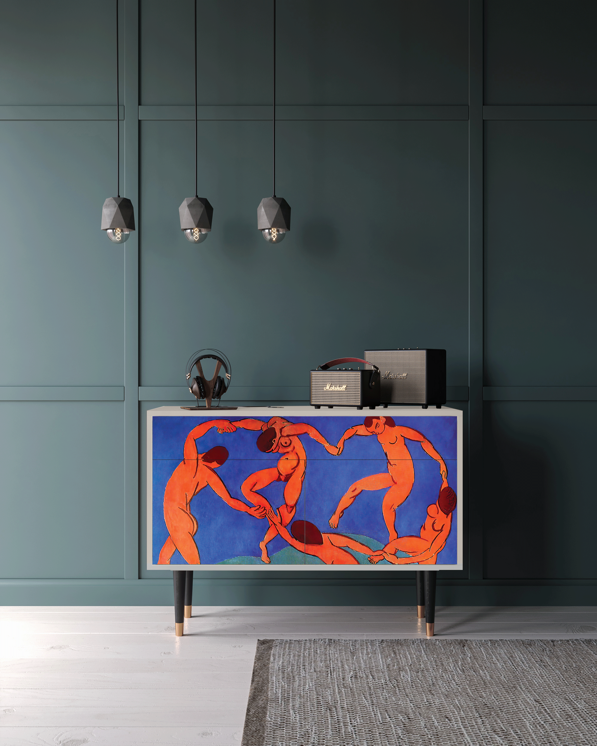 Комод - STORYZ - BS4 The Dance by Henri Matisse , 115 x 85 x 48 см, Сатин - фотография № 1