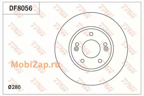 TRW DF8056 Тормозной диск
