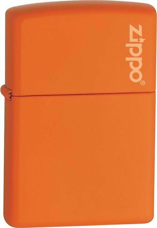 Зажигалка ZIPPO Classic с покрытием Orange Matte, латунь/сталь, оранжевая, матовая, 38x13x57 мм - фотография № 1