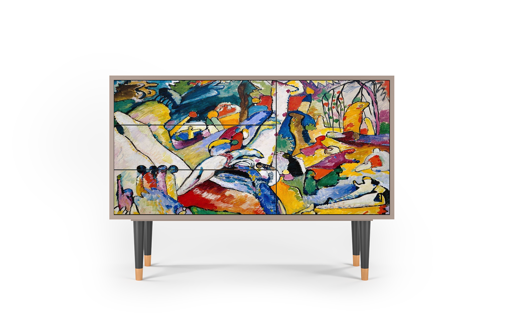 Комод - STORYZ - S3 Improvisation 26 by Wassily Kandinsky , 115 x 84 x 41 см, Бежевый - фотография № 2
