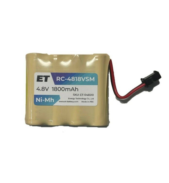 Аккумулятор RC-4818VSM, черн. 4,8V 1800mAh