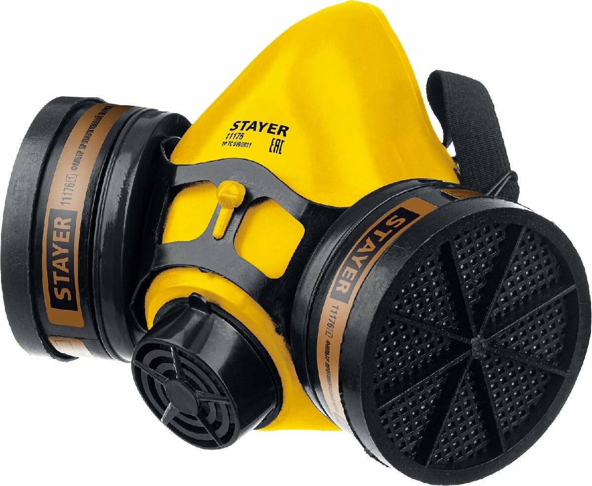 фото STAYER HF-6000 респиратор противогазовый, два фильтра A1 в комплекте, _z01 (11175_z01)