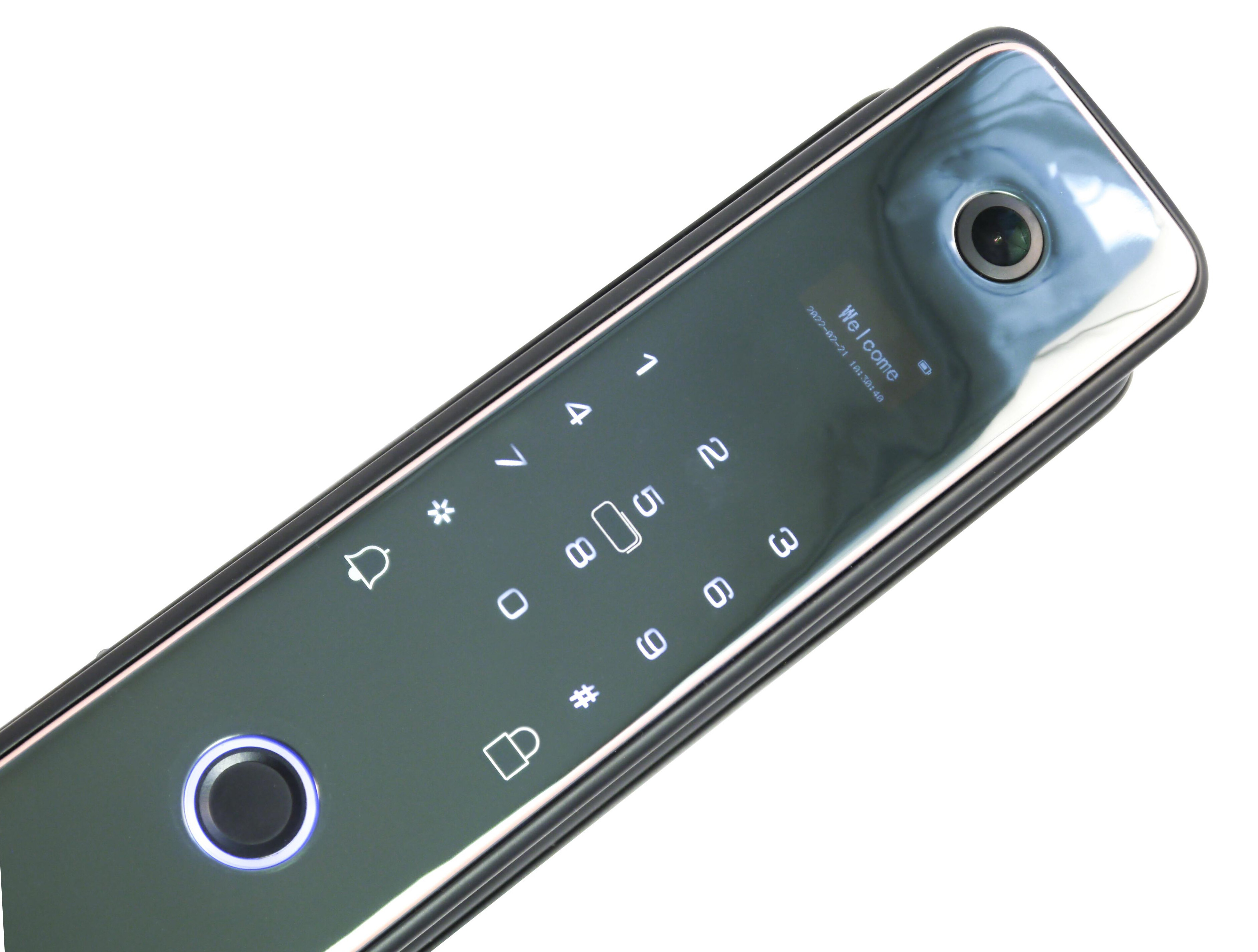 Биометрический умный Wi-Fi замок с камерой для входной двери - SL-K-915 Smart-WiFi (HDcom) (S14044S91) (считыватель отпечатка пальца) — фото 4