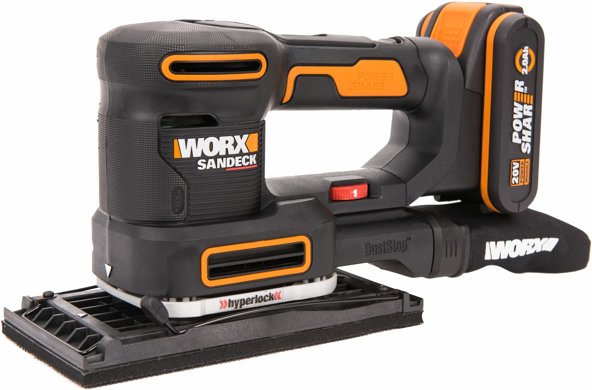 Аккумуляторная виброшлифмашина WORX WX820