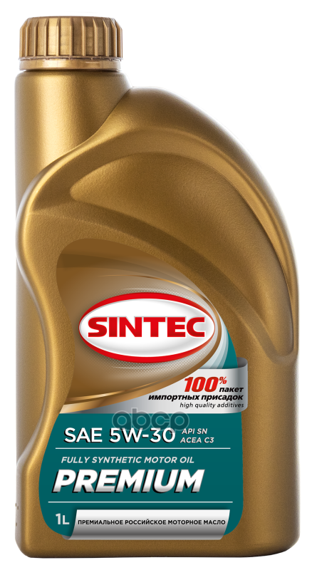 SINTEC Масло Моторное Sintec Premium Sae 5W-30 Api Sn, Acea C3 1Л