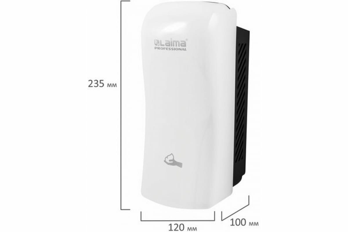 Диспенсер для жидкого мыла-пены лайма ORIGINAL наливной, 0.8 л, белый, ABS-пластик 605776 - фотография № 10