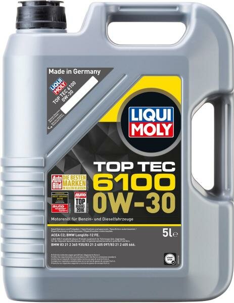 НС-синтетическое моторное масло LiquiMoly Top Tec 6100 0W30 5 л 20779