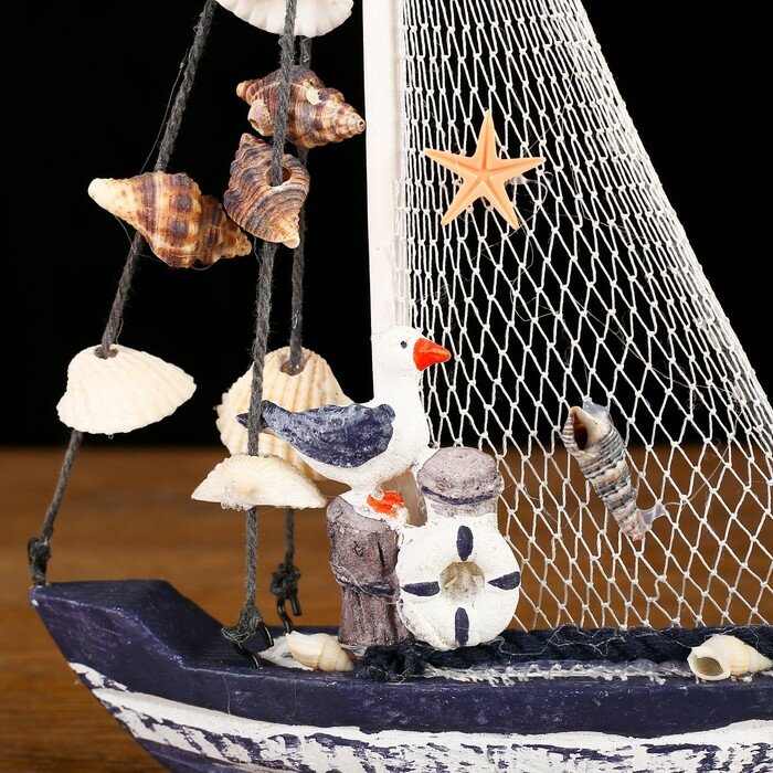 Яхта сувенирная малая «Ливадия», 14 × 3,5 × 18,5 см - фотография № 4