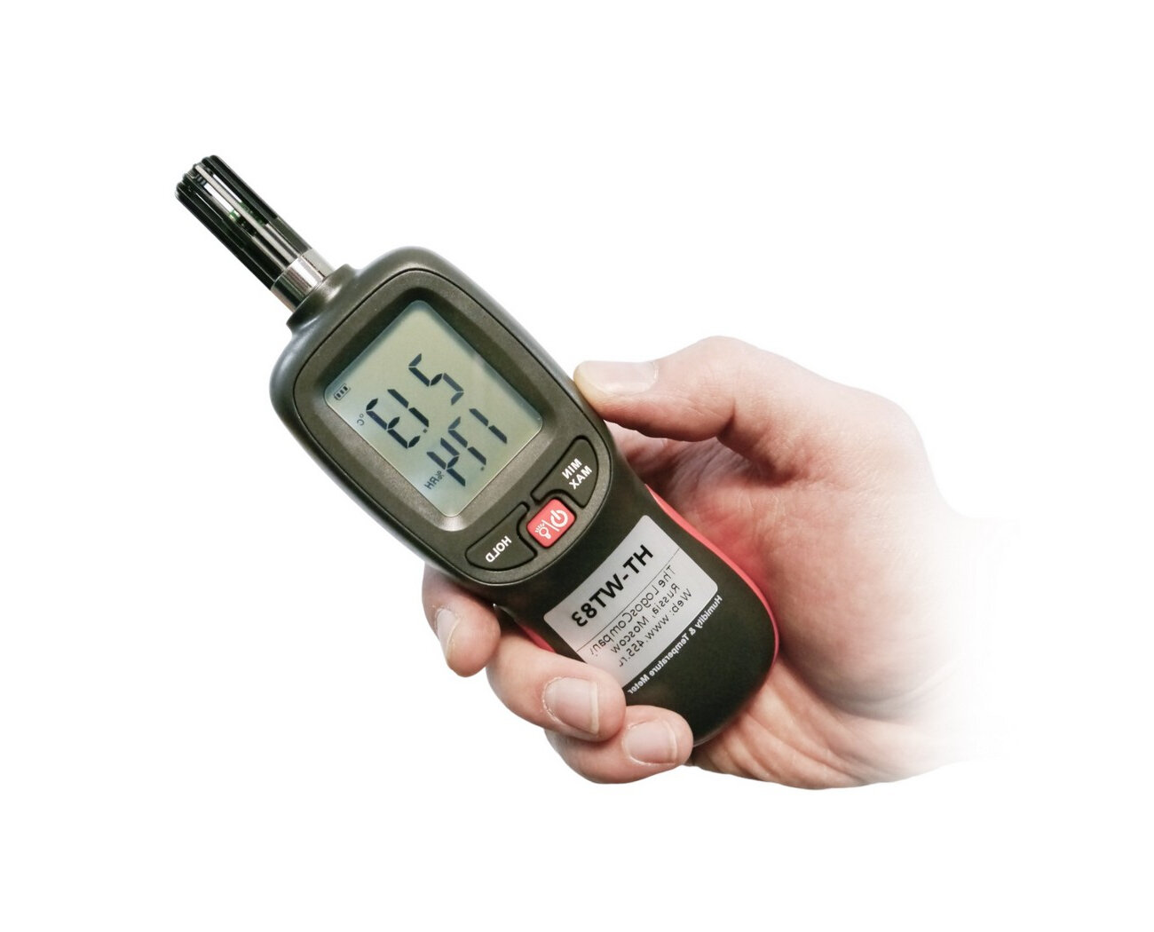 Термогигрометр Hti-WT 83 (черн) (E1826EU) - 4 параметра: температура, влажность, темп. точки росы, температура влажного термометра