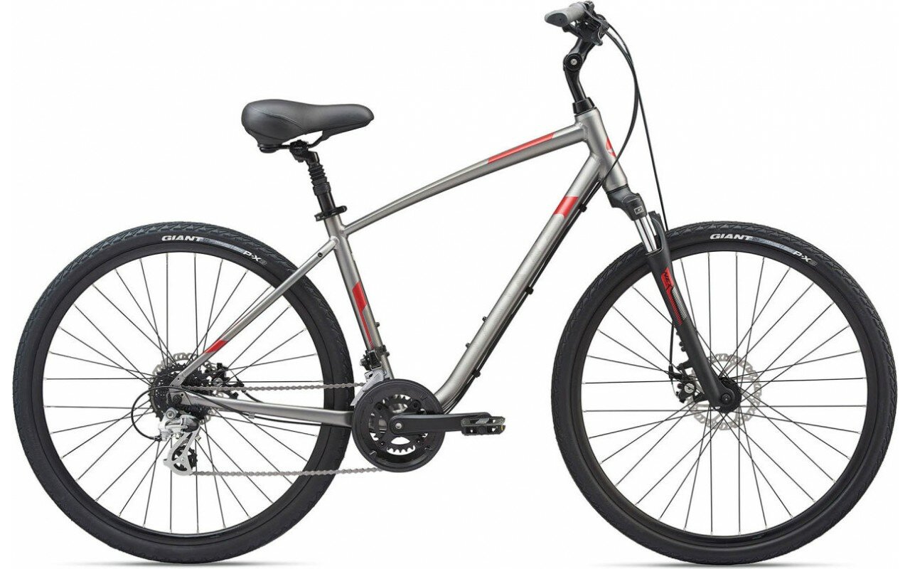 Велосипед GIANT Cypress DX (2021), Цвет Черно-серебристый, Размер рамы L