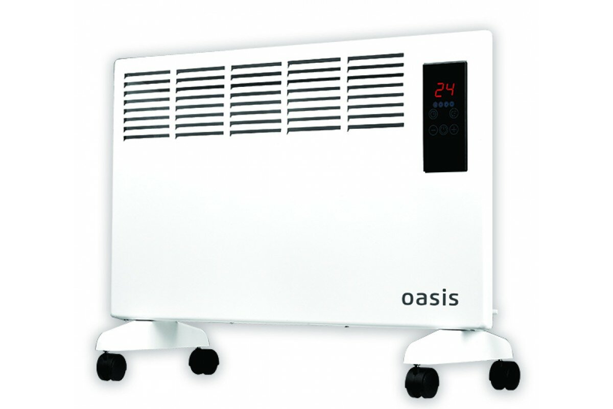Конвектор Oasis DK-15(D) электрический 1.5кВт, обогрев 20м2, сенсорное/дистанционное управление,тайм