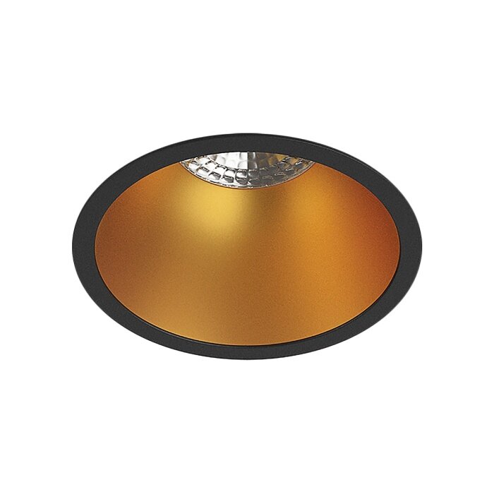 Светильник встраиваемый Denkirs DK3026 IP20, 10Вт, GU5.3, LED, черный, золотой, пластик - фотография № 1