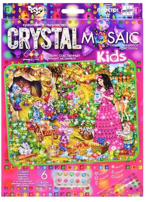 Crystal Mosaic Kids Белоснежка, набор для креативного творчества Данко-Тойс CRMk-01-07