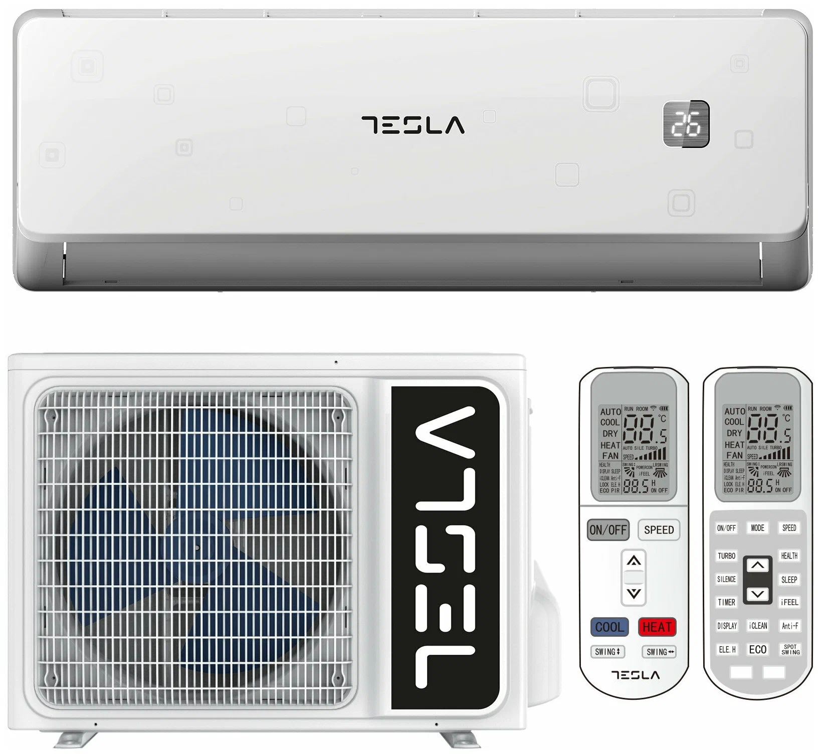 Настенная сплит-система Inverter Tesla TA71FFUL-2432IA, R32, 24000BTU, A++/A+ - фото №3