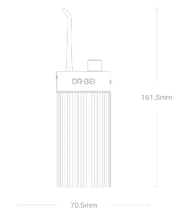 Компактный беспроводной ирригатор с резервуаром для воды 180 мл Xiaomi - фото №1