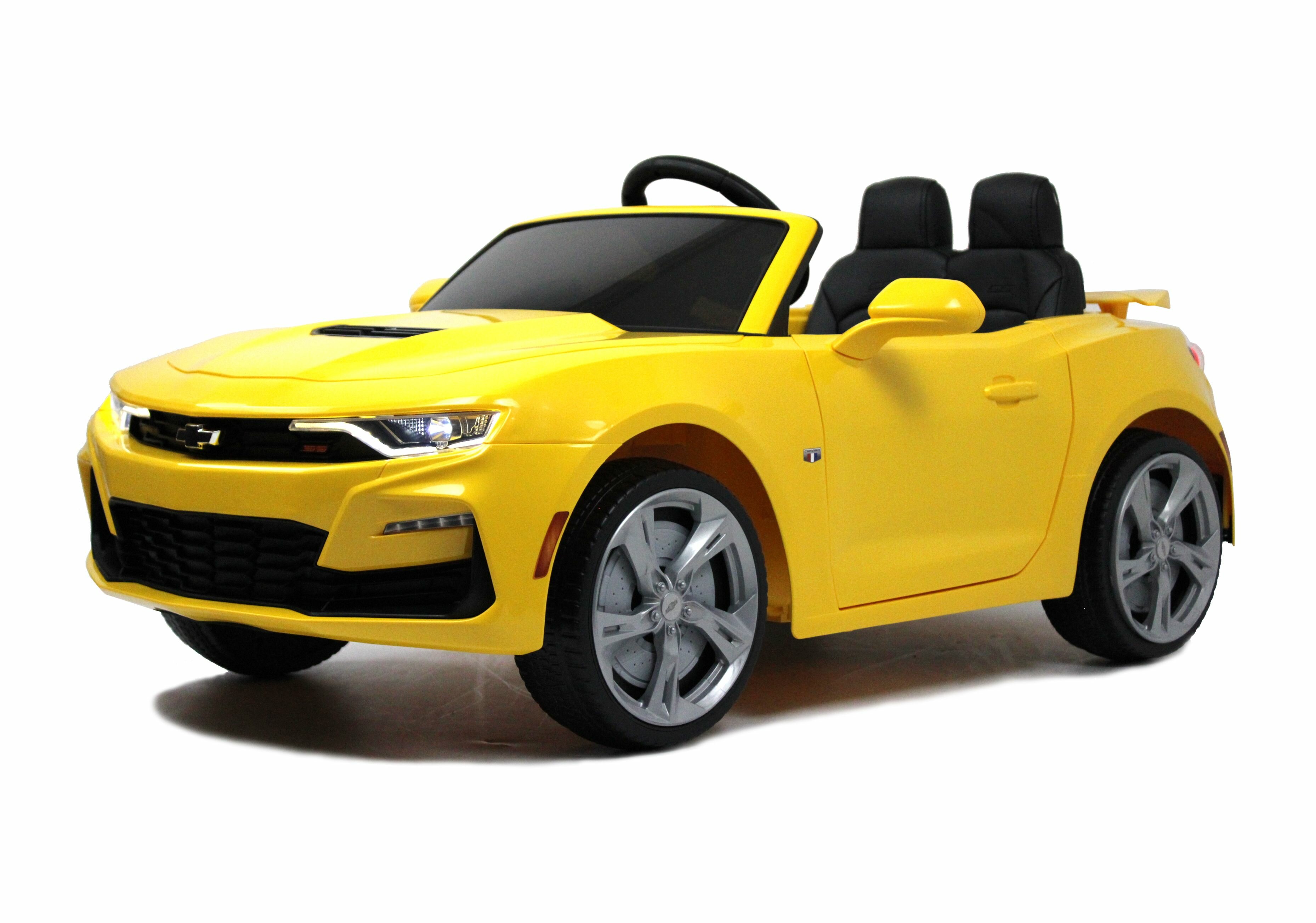 Детский электромобиль Chevrolet Camaro 2SS (HL558) жёлтый (RiverToys)