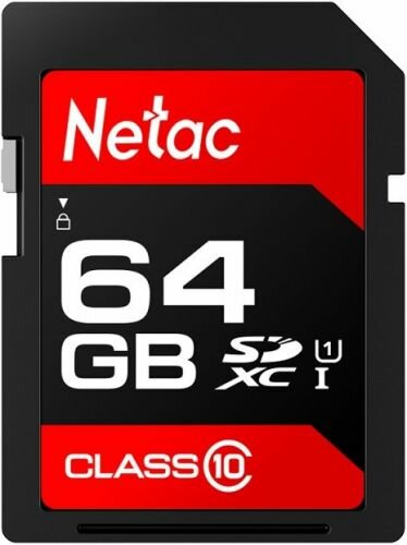 Карта памяти Netac P600 Standard SDHC 64GB (NT02P600STN-064G-R) (черный)