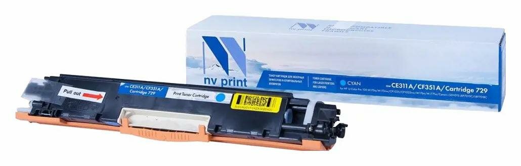 Картридж лазерный NV-Print CE310A/CF350A/729 голубой