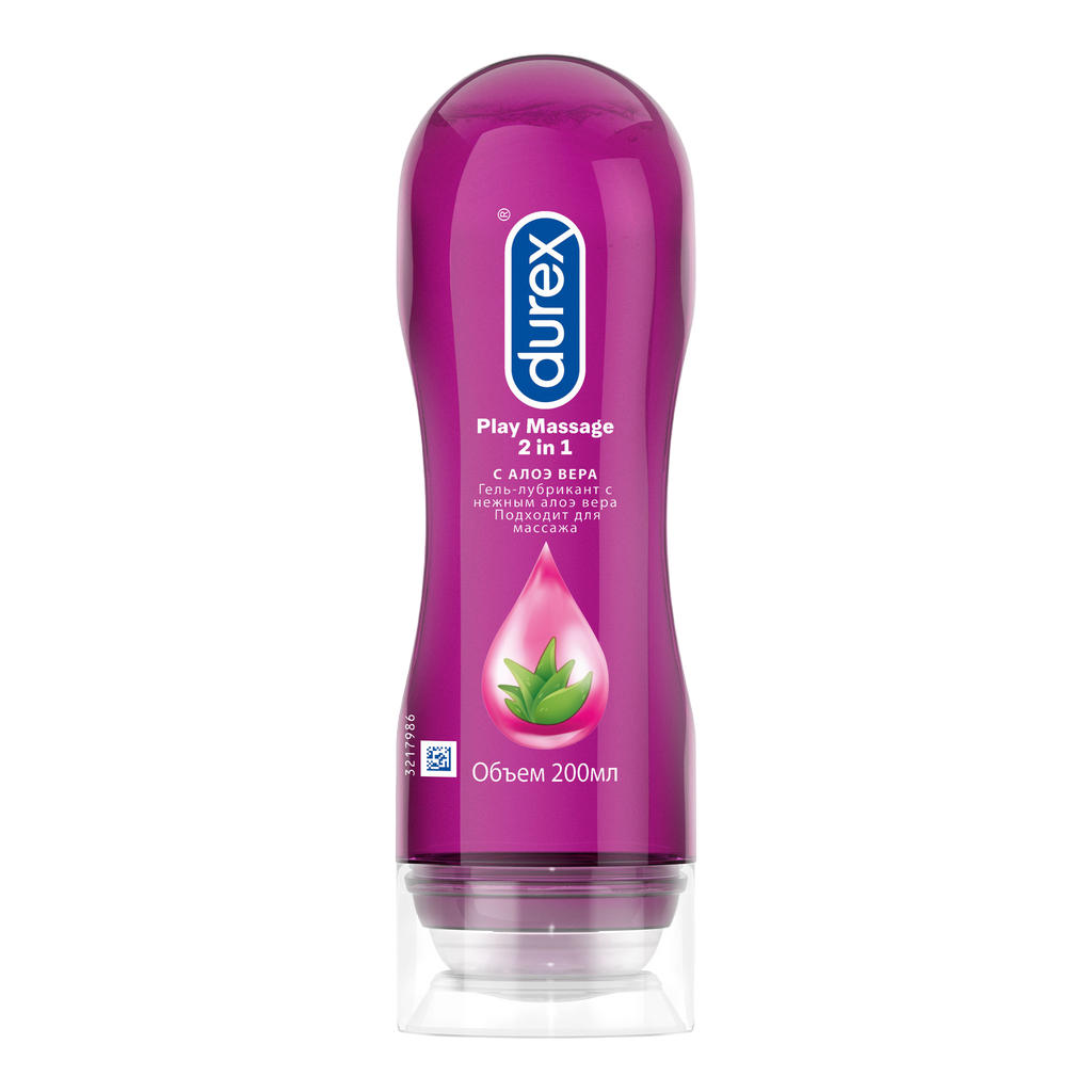 Гель-смазка 2 в 1 Durex Play Soothing для массажа с алоэ вера 200 мл 1 шт