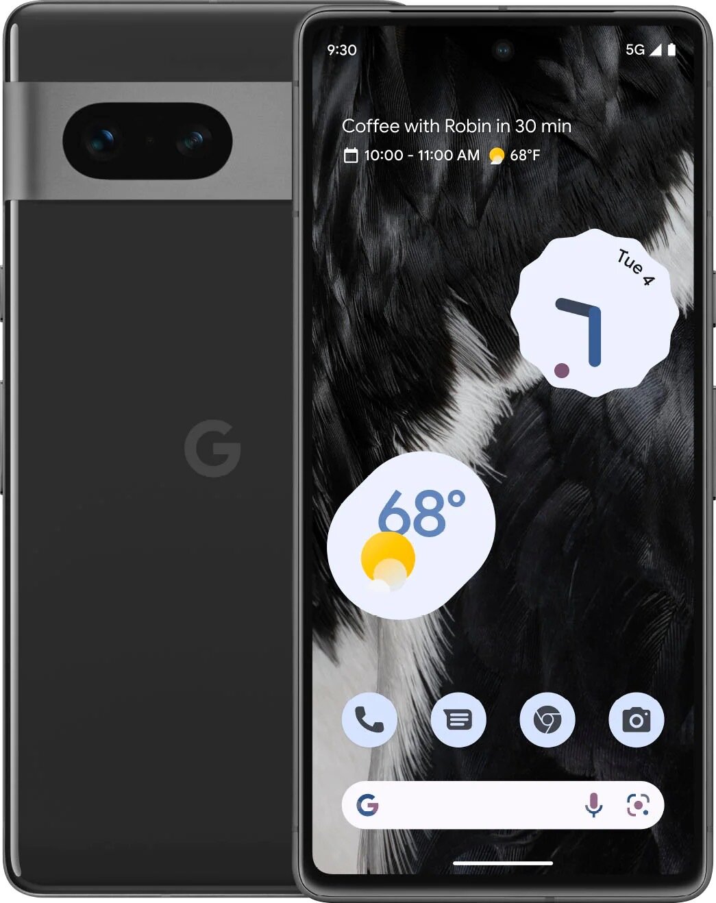 Смартфон Google Pixel 7 8/128GB Obsidian, Черный (USA, Global)