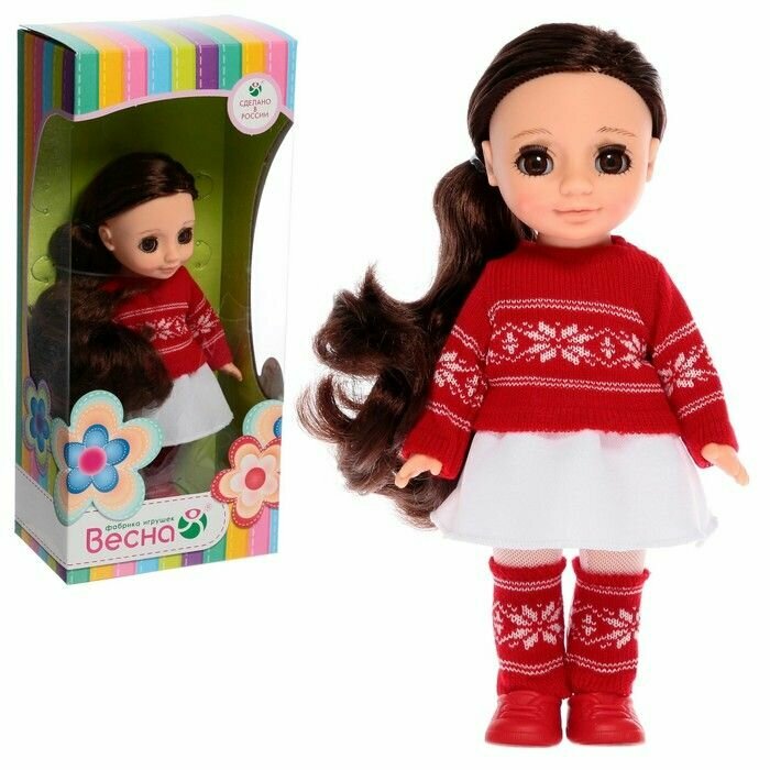 Кукла "Ася. Зимняя сказка", в красной одежде, 1 шт.