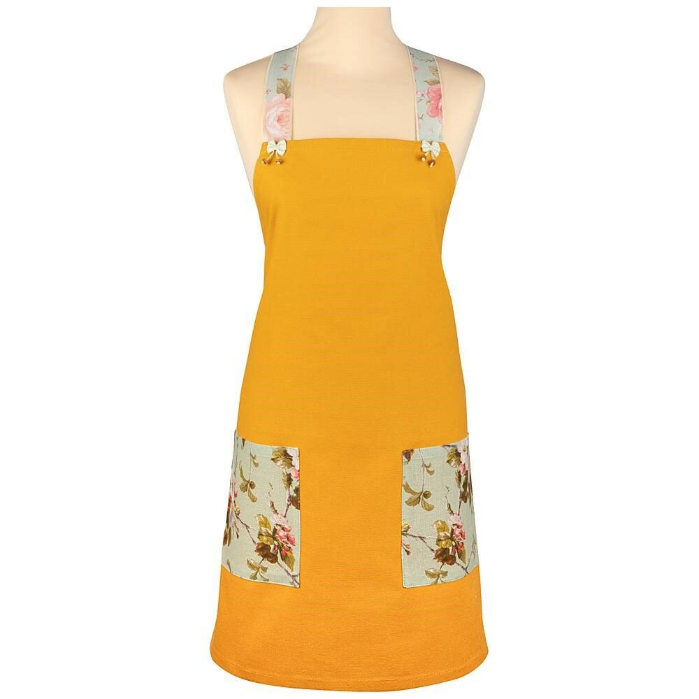 фото Фартук "Одри" ,жёлтый, 100% хлопок