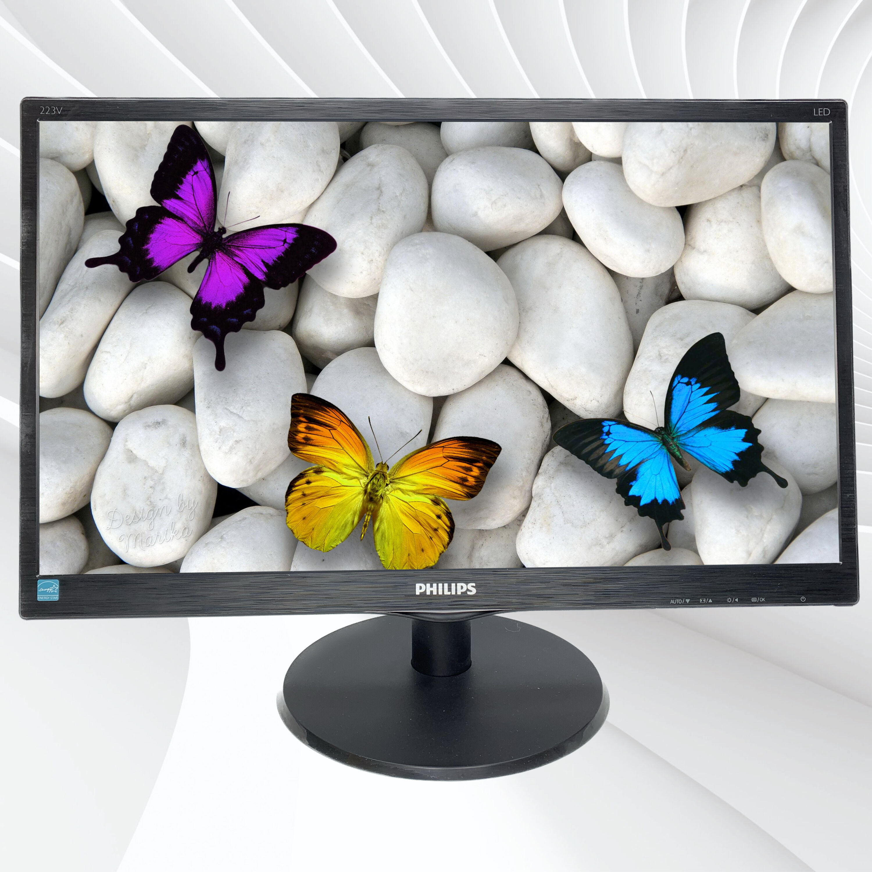 21.5" Монитор Philips 223V5LSB/00, 1920x1080, 60 Гц, TN, черный