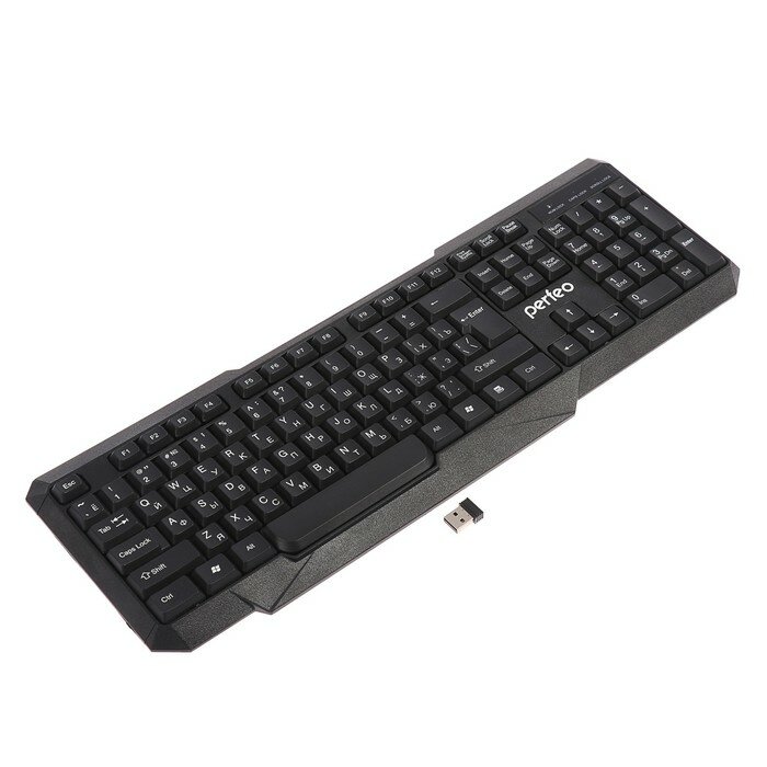 Клавиатура Perfeo FREEDOM PF-5191 беспроводная мембранная USB 1xAA (нет в компл) чёрная