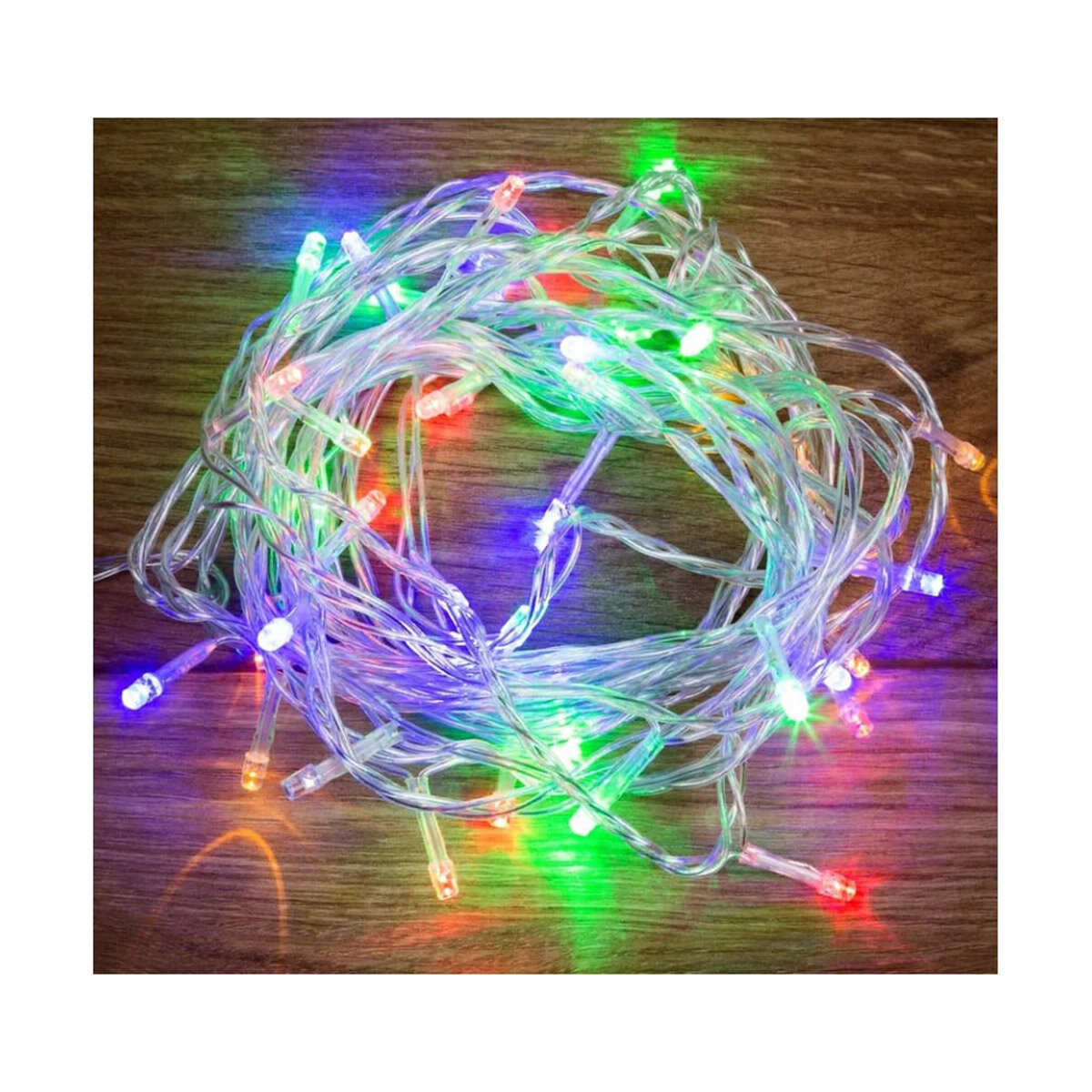 Электрогирлянда Neon-night Твинкл Лайт, 25 LED ламп, 8 режимов, прозрачный шнур, 4 м, многоцветная