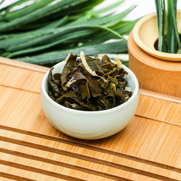 Джекичай Китайский зеленый чай "Улун кокосовый", 50 г - фотография № 4