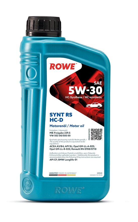 Синтетическое моторное масло ROWE Hightec Synt RS HC-D SAE 5W-30