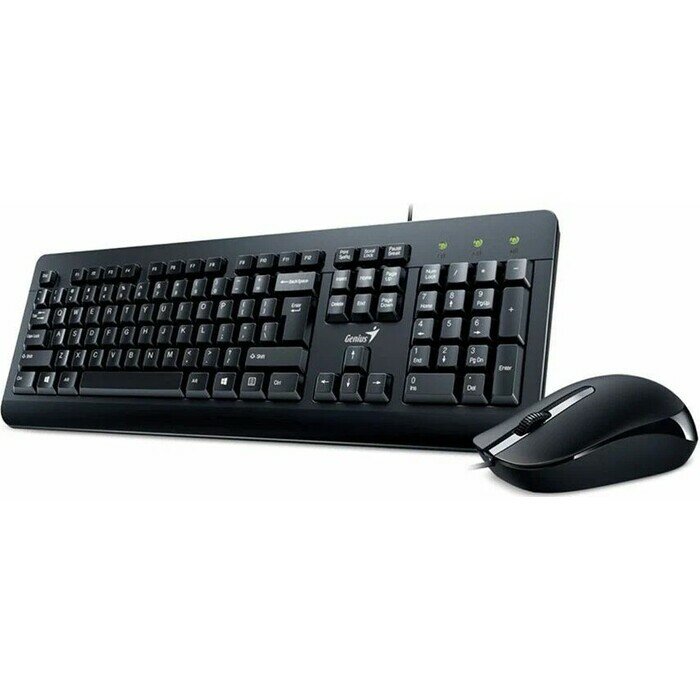 Комплект клавиатура и мышь Genius KM-160 Only Laser Black USB Wired KB+Mouse Combo (KB-115 + DX-160)