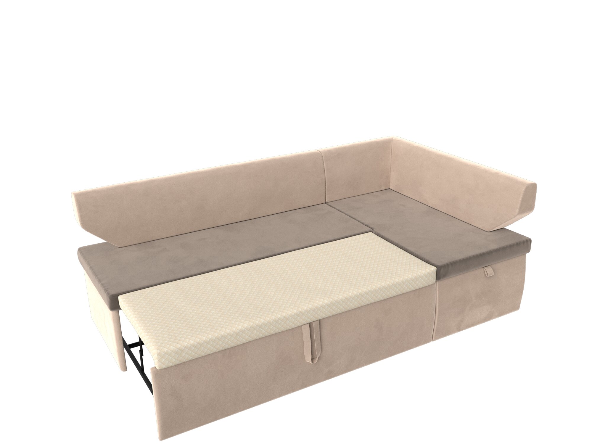 Кухонный угловой диван Омура правый угол, Велюр, Модель 113200 - фотография № 6