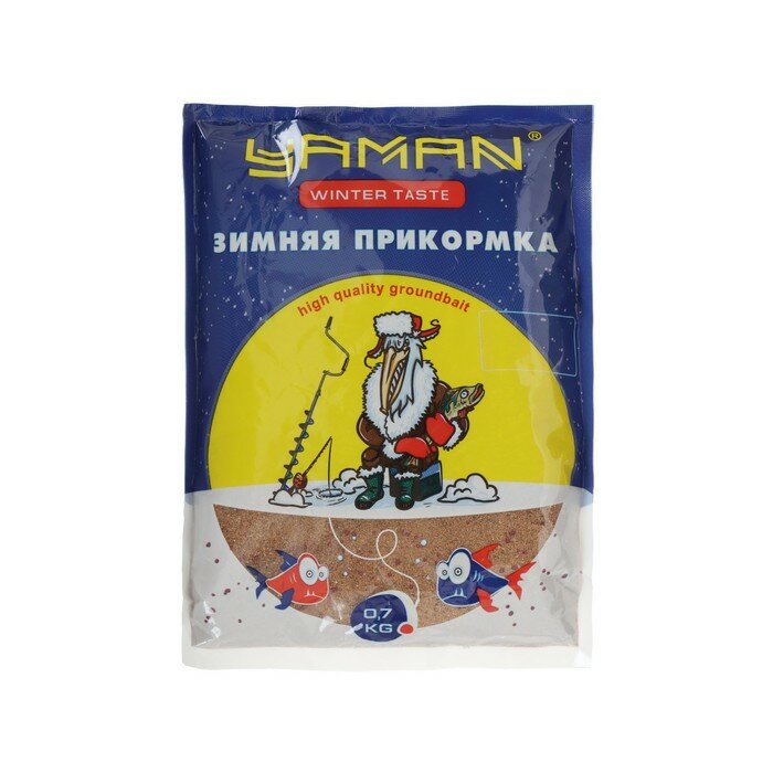 Прикормка Yaman Winter Taste Плотва зимняя тутти-фрутти цвет оранжевый 700 г