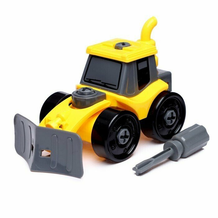 Конструктор винтовой "Трактор", с отверткой, 22 детали, в ассортименте, 1 шт.