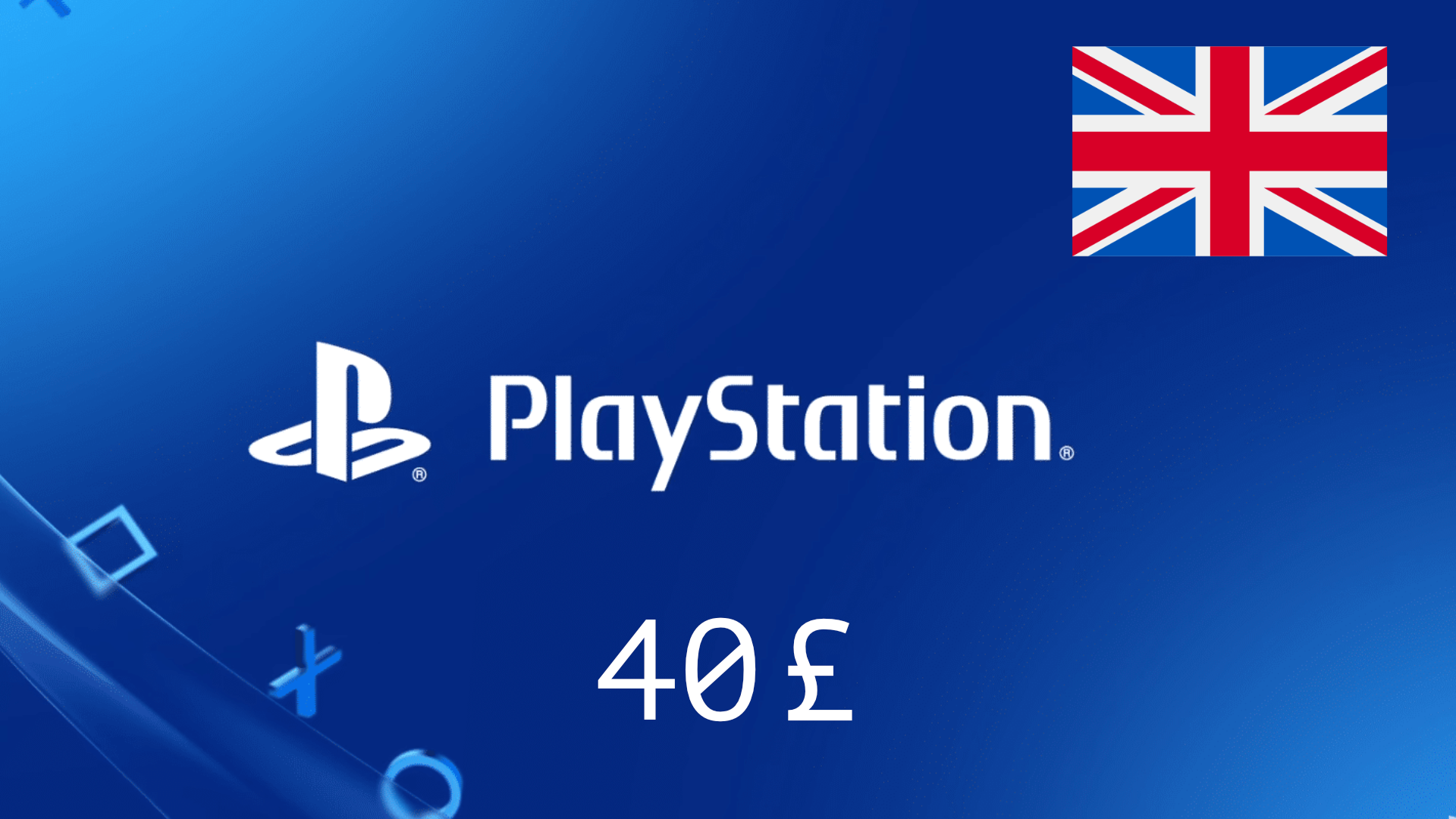 Карта пополнения кошелька PlayStation Store Великобритания номинал 5 GBP